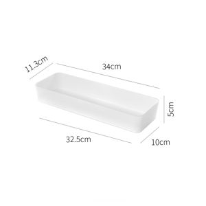 DXL Desktop Storage Box Frosted Drawer Divider Box Kitchen Organizer Cosmetic Organizing Box Mirror Cabinet Storage Box