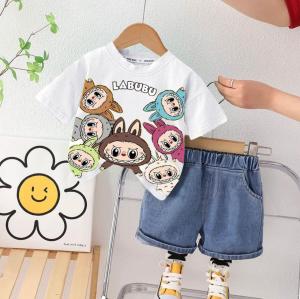 Setelan Baju Anak Pakaian Anak Kekinian Terbaru Dengan Motif Labubu Party