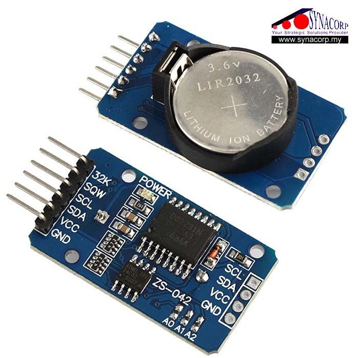 Arduino DS3231 DS1302 AT24C32 I2C Real Time Clock RTC Module c/w