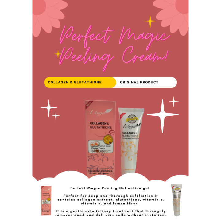 Collagen & Glutathione Magic Peeling Cream 100g and I Angel Collagen