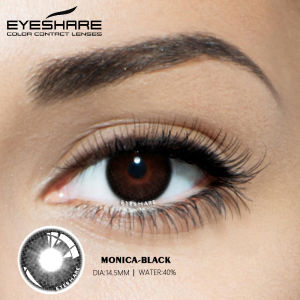 【COD】Softlens 1 Pasang Lensa Kontak Warna MONICA Seri Bigeyes 14.5mm Black Lensa Kontak Tahunan Soflen Mata Soflens Softlens Soplen Murah