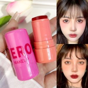 3-in-1 Jelly Blush Stick Tint Blush Stick Lip Eye Cheek Brighten Rotatable Blusher Cream For Makeup