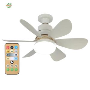 E27 Base 6-Blade LED Ceiling Fan Light Remote 3-Speed Dimmable Timer [Winnereco World]