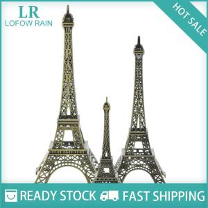 LF Wholesale✨Flash Sale ✨ รูปปั้นหอไอเฟลปารีสขนาดเล็กสำหรับเป็นของที่ระลึกทำจากอัลลอยสำหรับวางบนโต๊ะ