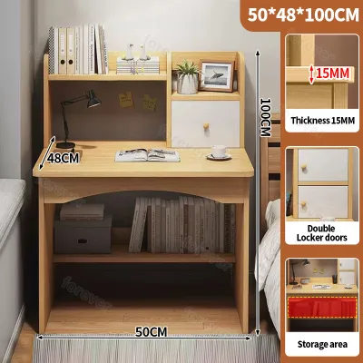 Study Table With Drawer Computer desk desktop home desk bookcase combination office writing desk