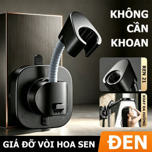 Đế Cài Tay Sen Dán Tường Chống Nước Không Cần Khoan Lỗ Giá Đỡ Vòi Sen Xoay (720 Độ) Khóa Chốt Đa Năng Ống Thép Lõi Định Hình Lực Hút Chân Không Siêu Dính Chịu Tải Mạnh Có Thể Tháo Rời Rửa Sạch Giá Treo Phụ Kiện Phòng Tắm Sang Trọng Đa Năng