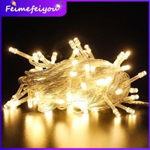 solar string fairy light outdoor lamp waterproof led light for room 4M 40 leds 10M 100 leds 20M 200leds operated by AA battery 220V EU plug Solar Auto ON/OF