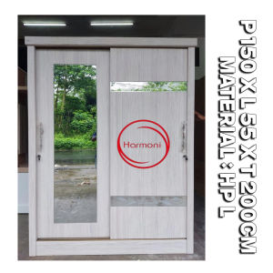 LEMARI PAKAIAN SLIDING JUMBO HP L LEMARI PAKAIAN SLEDING JUMBO BAHAN HP L FREE ONGKIR SERANG KOTA DAN CILEGON