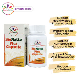 BioNatto Plus - Nattokinase NSK-SD® French Pine Bark & Grape Seed Extract (60 Capsules)