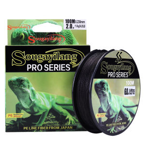 Sougayilang 100M 4 Berdiri Jalinan Jalinan Fishing Line Talian Memancing Pe Berkualiti Tinggi Jalinan Super Memancing Garis-Garis