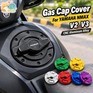 Cnc T6061 Aluminum Alloy Fuel Tank Gas Cap Cover For Yamaha Nmax V2 V3 2020 To 2025 Motorcycle Decorative Accessory Multi Color Easy Install