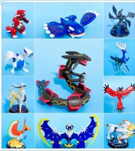75 kinds Pokemon anime action figure black Rayquaza Zygarde Kyogre Groudon Pikachu action figure C101 Psyduck Wobbuffet Arceus pokemon toys for boys Greninja Zygarde Solgaleo Lunala Arceus Lucario