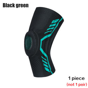 1 PCS Sports Compression Knee Support Leg Brace Patella Protector Knitted Silicone Spring Knee Pads Cycling Running Basketball