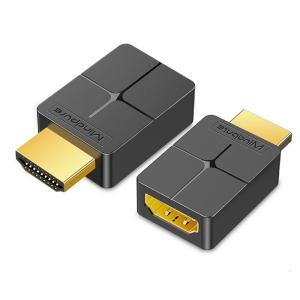 2Pieces Male To Female Adapter Connector Supports 4K UHD And 3D For Projectors And Displays Stable Signal Transmission