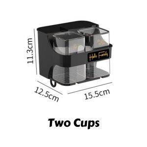 Automatic Toothpaste Dispenser Toothbrush Case Holder With adhesive squeezer Wall Mounted Automatic or Bathrooms Within Divided Automatic Toothpaste Dispenser