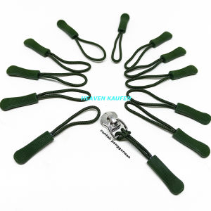 Zipper Puller Variasi Tarikan Kepala Resleting Warna Hijau Army Harga Per Lusin 12 Biji Untuk Jaket Tas Dll