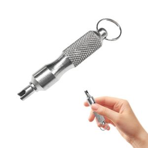 Tire Valve Core Remover Tool Universal Stainless Steel Tire Valve Stem Repair for Car Truck Bicycle