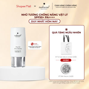 Nhũ tương chống nắng vật lý Sakura Physical Daily Defense SPF 50+ PA++++ 60g