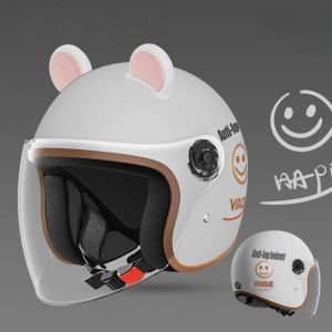 หมวกกันน็อกรถจักรยานยนต์ผู้หญิงระบายอากาศ และระบายอากาศได้ หมวกกันน็อค กันการชน ทนสึกหรอ ทนแรงกระแทก กันแดดทนความร้อน ป้องกันแสงสะท้อน หมวกกันน็อค