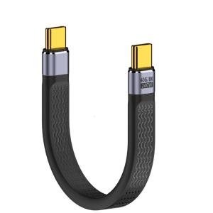 Short USB C Charging Cable with 240W Power Delivery 40Gbps Data Transfer Flexible Design