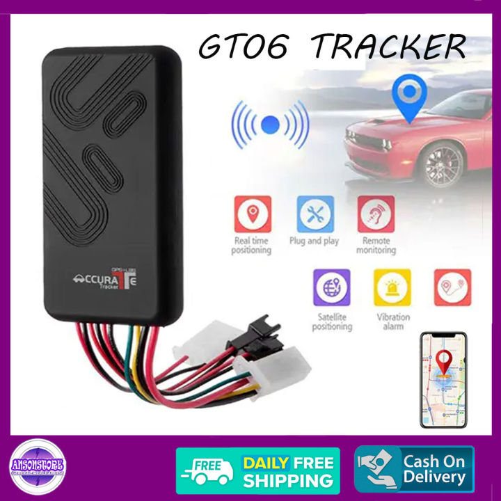 GT06 Multi functions trackerVehicle GPS Tracker Quad band web based GPS ...