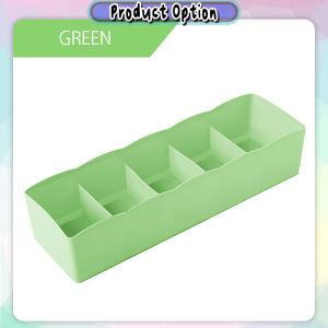 5 Grid Stackable Underwear Panties Socks Bra Storage Box Wardrobe Organizer 袜子内裤收纳盒 Bekas Stokin -SO33
