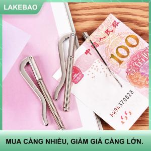 【LAKEBAO】 Kẹp tiền kim loại kẹp tiền mặt bằng thép không gỉ Kẹp giữ túi (màu: Bạc)