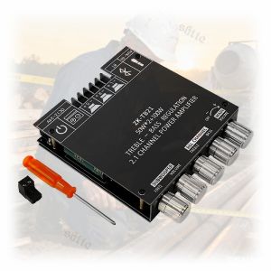 ZK-TB21 2.1 Channel Bluetooth 5.0 Digital Amplifier 160W*2+220W Subwoofer para sa Car at Home Audio