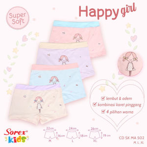 Sorex Kids - 12 Pcs Celana Dalam Anak Perempuan Sorex Ma501 Ma502 Ma503 Model boxer Sorex