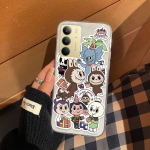 Phone Casing for Realme C100i C100x C100 5G C85 5G C71 C75x C75 Labubu Cute Cartoon Pattern Transparent Silicone Soft Case for Realme C100x C100 5G C100i Phone Cover
