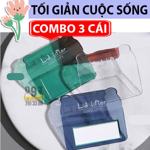 Combo 3 Miếng Dán Nhựa Lật Nắp Bệt Bồn Cầu Vệ Sinh An Toàn
