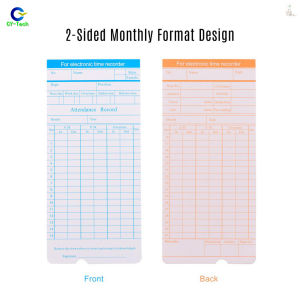 【CYT】90-100pcs/ Pack Time Cards Timecards Monthly 2-sided for Employee Attendance Time Clock Recorder Office Equipments