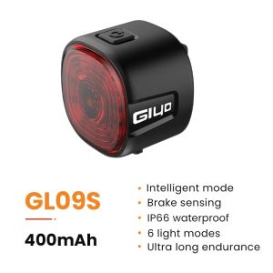 2026 Tail Light for MTB/Road Bike IP66 Waterproof Smart with Auto Brake Sensing / Non-Smart Option LED Rear Lamp with RGB Light