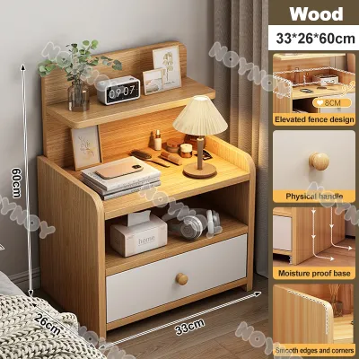 Wooden Bedside Cabinet With Drawer Storage Cabinet Side Table Storage Cabinet