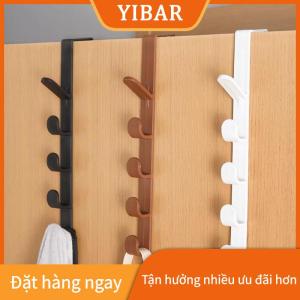 YIBAR Fivesegment Cửa Móc Áo Túi Khăn Mũ Tóc Ban Nhạc Liền Mạch Chủ Home Phòng Ngủ Lưu Trữ Tổ Chức Nhựa Màu Tinh Khiết Giá