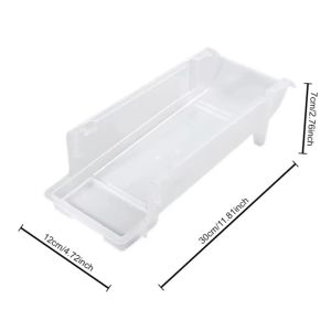 YUNAFIN จุได้มาก ที่วางเครื่องดื่มในตู้เย็น วางซ้อนกันได้ ที่กลิ้ง เครื่องจ่ายเครื่องดื่ม  สองชั้น กล่องเก็บของสด