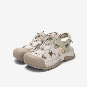 [Có sẵn AUTH] Giày Sandal Jeep Mary Jane Màu Kem Dép Sandal Đi Biển Leo Núi Du Lịch Nam Nữ Fullbox 