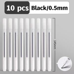 10 Pcs Black Ink 0.5mm Gel Pen - Top School Supplies Choice - Ballpen Style with Sign Pen Precision