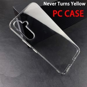 [Non-Yellowing] Hard PC Plastic Shockproof Clear Phone Case For Samsung Galaxy S25 Ultra S24 Ultra S23 Ultra S22 S21 S20 S10 Plus Note 10 20 Acrylic Transparent Phone Case Cover