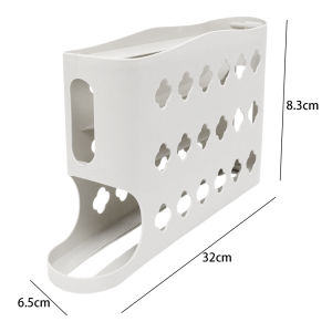 YESPERY Automatic Scrolling Egg Rack Holder Storage Box Egg Basket Food Containers Egg Case Holder Refrigerator Storage Organizer ﻿
