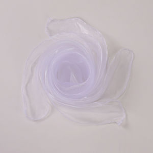 Jifang 60x60cm Plain Chiffon Nylon Scarf Children Kids Game Performance Dancing Silk Scarves PW53