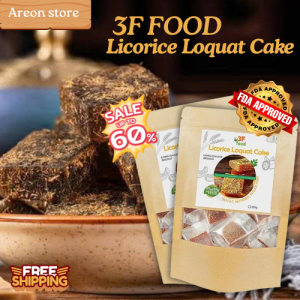 3F Food Licorice Loquat Cake Delicious And Nutritious Herbal Snack - 100g/250g/500g
