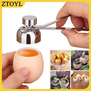 ZTOYL Thép không gỉ trứng cắt vỏ trứng Topper vỏ mở Bếp Nấu Ăn công cụ
