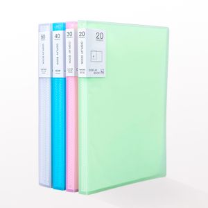 Clear Holder Document Keeper A4 20 Sheet 40 Sheet 60 Sheet Dokumen Keeper Penyimpanan Dokumen File A4