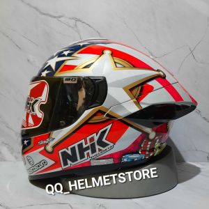HELM NHK MARK 1 SINGLE VISOR ALONSO LOPEZ SERI 7 DE AMERICA