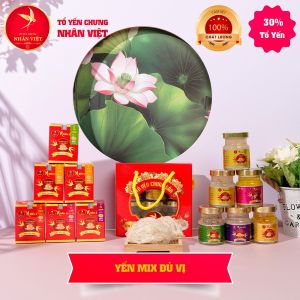 Lốc 6 Hũ Yến Sào Chưng Đủ Vị Nhân Việt 30% Yến Hũ 70ml