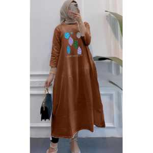 Tunik Jumbo Kekinian Clara Midi Kaos Katun Combed 24s Apk Sablon S M L XL XXL 3XL Outfit Casual