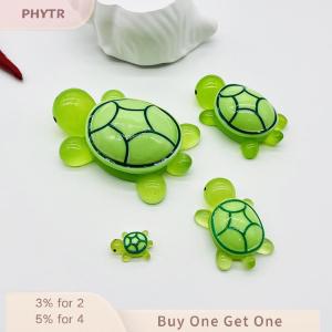 PHYTR HOT Mini Turtles Luminous Ornament Crafts Miniature Figures Tiny Turtles Micro Landscape Home Decoration Accessories Gifts