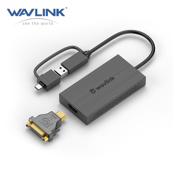 Wavlink USB C to HDMI DVI Display Adapter, Thunderbolt