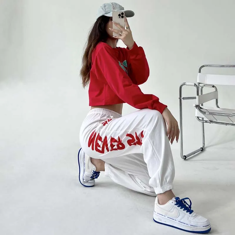 Autumn and Winter Cotton Dance Clothes Sweater Short Loose Hip Hop